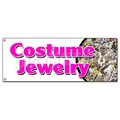 Signmission COSTUME JEWELRY BANNER SIGN bracelet earrings necklace watches silver B-Costume Jewelry